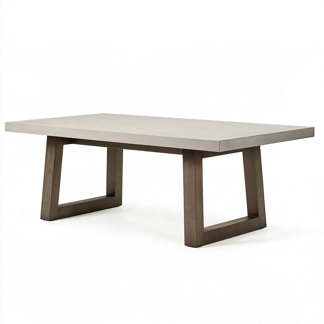 Tavolo da pranzo 180 x 90 cm in legno beige e marrone - stile moderno